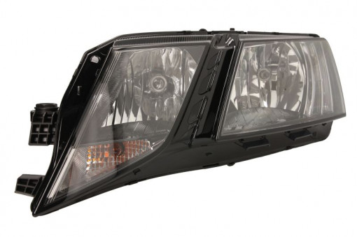 Far Stanga (halogen, H7/H7, automat, cu motor, bec) potrivit SKODA OCTAVIA III