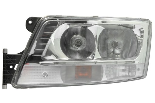 Fat stanga (2*H7/LED/PY21W, manual, culoare insert: crom platinat, culoare indicator: transparent) potrivit MAN TGS I, TGX I 06.06-