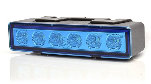Girofar (blue, 12/24V, LED, fixare orizontala, directional)