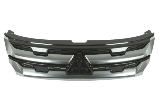 Grila fata cu dungi cromate, negru-mat potrivit MITSUBISHI ASX, OUTLANDER IV 03.19-