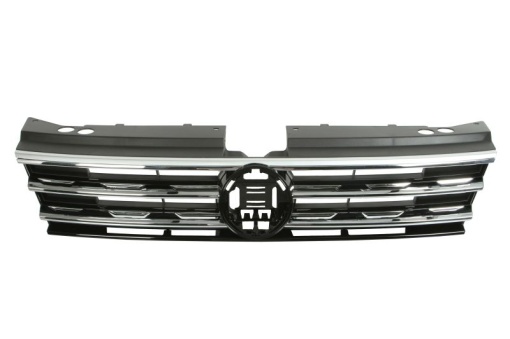 Grila radiator (3 buc.; garnituri cromate, negru lucios) potrivit VW TIGUAN 1.4-2.0D 09.07-