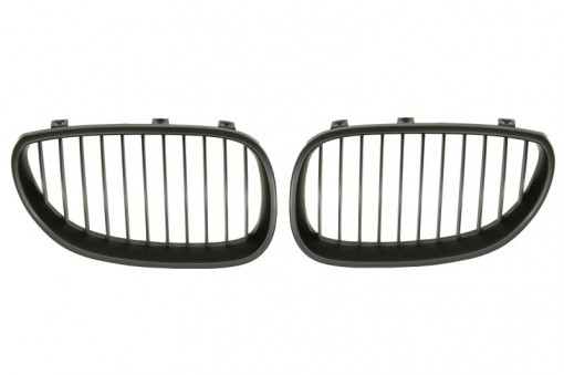 Grila radiator compatibil dreapta/stanga Fata set, model pachet M, negru/negru lucios potrivit BMW Seria 5 E60, 5 E61 2.0-5.0 2001-2010 - Img 1