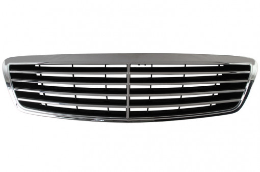 Grila radiator (crom/negru) potrivit MERCEDES S (W220) 2.8-6.3 10.98-08.05 -12.02