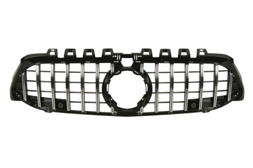 Grila radiator cu orificiu pentru camera, AMG STYLING, negru lucios/crom potrivit MERCEDES A-KLASA W177 04.18-10.22