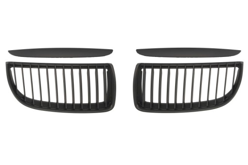 Grila radiator Dreapta/Stanga Fata (cu lamele, negru) potrivit BMW 3 (E90), 3 (E91) 1.6-4.0 12.04-12.12 12.04-07.08