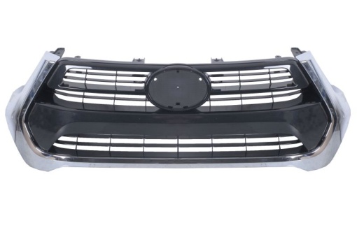 Grila radiator rama crom, negru potrivit TOYOTA HILUX VIII 06.20-