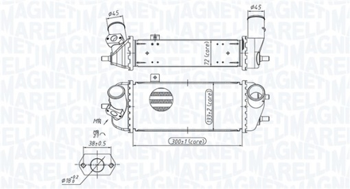 Intercooler potrivit KIA SOUL I, VENGA 1.4D/1.6D 02.09-