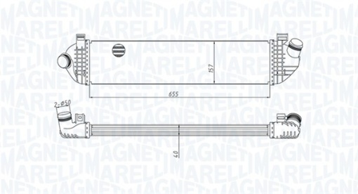 Intercooler potrivit VOLVO C30, V50 1.6D/2.5 03.05-12.12
