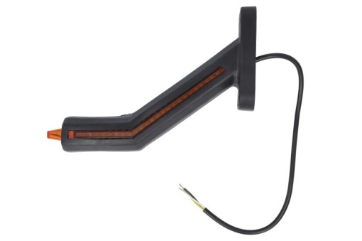 Lumina clarificare dreapta, portocaliu/rosu/alb, LED, suprafata, lungime cablu 400mm, cu brat lung, 12/24V (cu functie de semnalizator lateral, IP6K9K) - Img 1