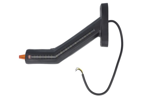 Lumina clarificare stanga, portocaliu/rosu/alb, LED, suprafata, lungime cablu 400mm, cu brat lung, 12/24V (cu functie de semnalizator spate, IP6K9K)