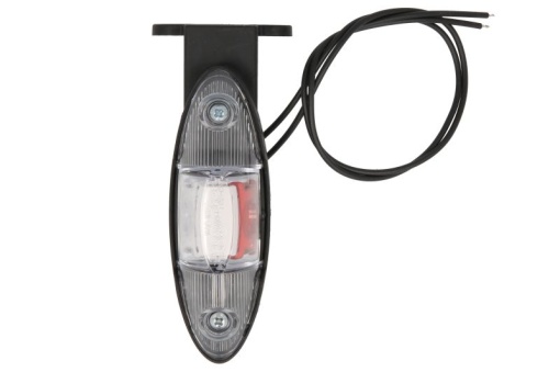 Lumina clarificare stanga, rosu/alb, LED, în relief, lungime cablu 360mm, cu cuier, 12/24V