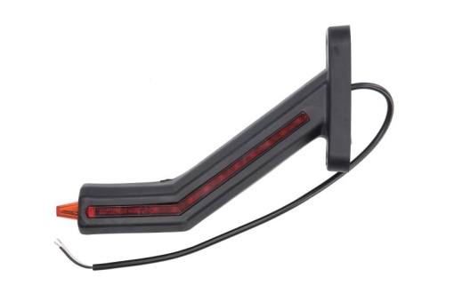 Lumina delimitare dreapta, portocaliu/rosu/alb, LED lungime cablu 400mm, pe brațul lung, 12/24V (IP6K9K)