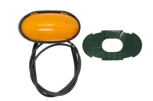 Lumina delimitare stanga/dreapta, forma: oval, portocaliu, LED, inaltime 75mm; latime 39,5mm; adancime 31mm lungime cablu 380mm, fara prindere, 12/24V (tip: neon, IP6K9K)