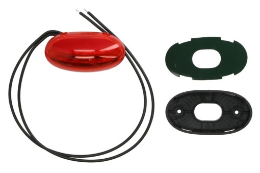 Lumina delimitare stanga/dreapta, forma: oval, portocaliu/rosu/alb, LED, inaltime 75mm; latime 39,5mm; adancime 31mm lungime cablu 380mm, fara prindere, 12/24V (IP6K9K)