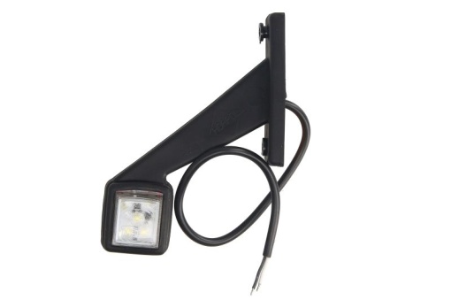 Lumina delimitare stanga, rosu/alb lungime cablu 350mm, pe brațul mediu-lung, 12/24V