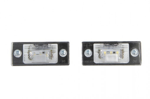 Lumina numar inmatriculare (LED, set) potrivit VW BORA, GOLF IV, GOLF V, PASSAT B6, TIGUAN I, TIGUAN II, TOUAREG 08.97-12.19