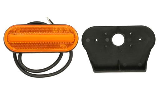 Lumini clarificare stanga/dreapta, forma: oval, portocaliu, LED, inaltime 45,9mm; latime 119,6mm; adancime 20,5mm, în relief, lungime cablu 500mm, cu cuier, 12/24V (IP68)