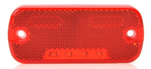 Lumini clarificare stanga/dreapta, rosu, LED, lungime cablu 500mm, 12/24V (cu clemă pentru fir plat, conector: CLICK-IN/JAEGER)