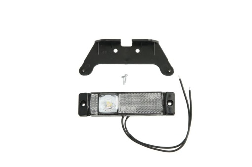 Lumini clarificare stanga/dreapta; SLIM, alb, LED, inaltime 32mm; latime 130mm; adancime 12,5mm, în relief, lungime cablu 210mm, cu cuier, 12/24V (SLIM)