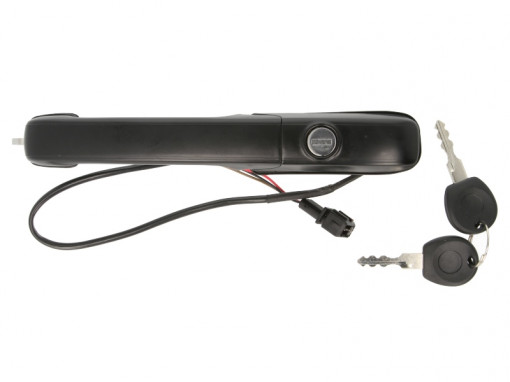 Maner usa Fata Stanga cu cheie, exterior, fara inchidere centralizata, cu cheie, cu incuietoare, cu cablu/cabluri, negru potrivit VW PASSAT B3/B4 1.6-2.9 1988-1997
