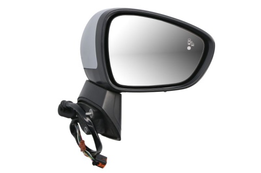 Oglinda dreapta electric, convex, cu incalzire, asistent schimbare benzi, grund, rabatabil electric potrivit OPEL CROSSLAND X 03.17-