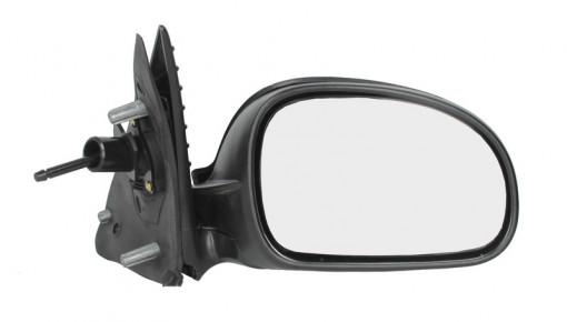Oglinda dreapta PEUGEOT 406 intre 1995-1999 manuala, convex, albastru, cu carcasa - Img 1