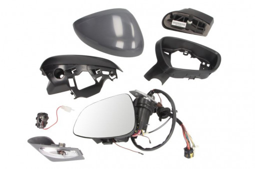 Oglinda laterala Dreapta (electric, convexa, incalzita, captuseala, pliabil electric) potrivit DS DS 4; CITROEN DS4 -07.15