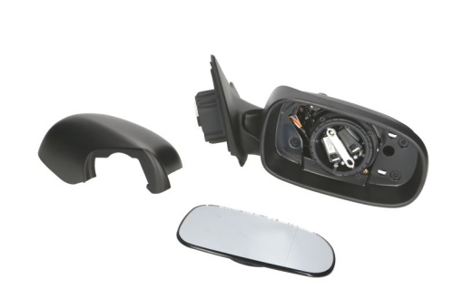 Oglinda laterala Dreapta (electric Da, asferice, incalzita, crom, captuseala, pliabil electric) potrivit SAAB 9-3, 9-3X
