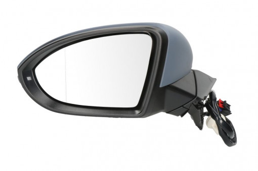 Oglinda laterala Stanga electric, asferica, incalzita, crom, pliabil electric potrivit VW GOLF ALLTRACK VII, GOLF SPORTSVAN VII, Golf 7 VII, TOURAN