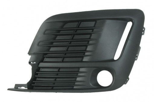 Ornament bara fata stanga cu locas lampa ceata, cu locas lumini zi, plastic, negru potrivit CITROEN SPACETOURER 04.16-