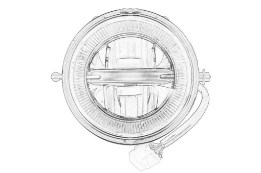 Proiector ceata (LED) potrivit MINI COUNTRYMAN F60, COUNTRYMAN R60, MINI CLUBMAN R55, MINI CLUBVAN R55, ONE / COOPER R56, R57, R58, R59 10.06-