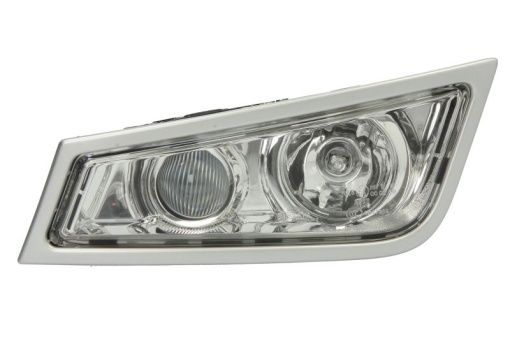 Proiector ceata stanga (H3, rama argintie; cu un halogen la distanță lungă) 24V potrivit VOLVO FH, FM, FM II 09.05-