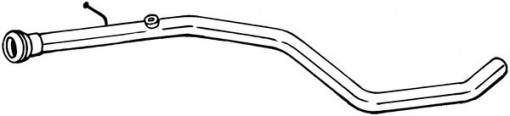 Racord evacuare mijloc potrivit OPEL GRANDLAND / GRANDLAND X; PEUGEOT 3008 1.6D 05.16-