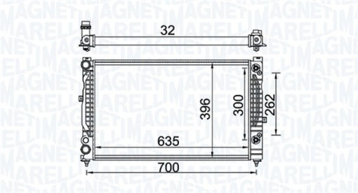 Radiator motor (Automat/Manual) potrivit AUDI A4 B5, A6 C5; SKODA SUPERB I; VW PASSAT B5, PASSAT B5.5 1.6-2.5D