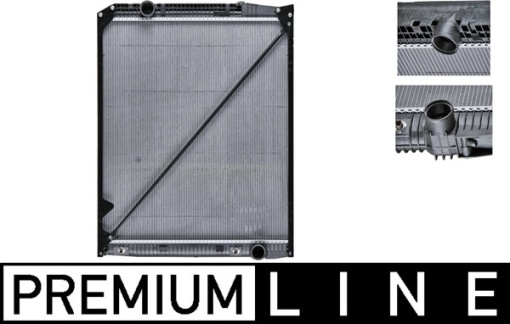 Radiator motor (cu rama) potrivit MERCEDES ACTROS, ACTROS MP2 / MP3, ZETROS OM541.920-OM926.947 04.96-