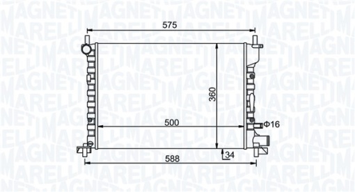 Radiator motor (Manual) potrivit FORD FIESTA IV, FIESTA/MINIVAN, PUMA; MAZDA 121 III 1.25-1.7
