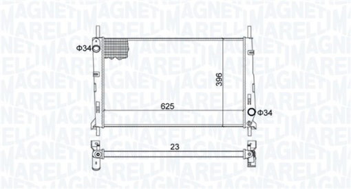 Radiator motor (Manual) potrivit FORD MONDEO I, MONDEO II 1.6/1.8/2.0