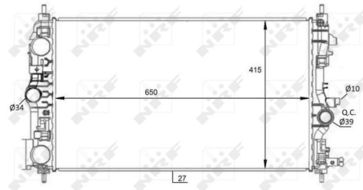 Radiator motor (Manual) potrivit OPEL INSIGNIA A, ZAFIRA C 1.4/1.4LPG/1.6CNG