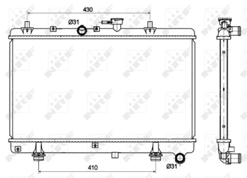 Radiator motor potrivit KIA RIO I 1.3/1.5