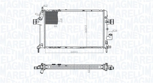 Radiator motor potrivit OPEL ASTRA G 1.7D
