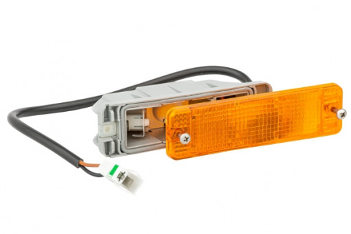 Semnalizator fata Dreapta/Stanga (galben, P21W) potrivit VW CADDY I, DERBY, GOLF I, GOLF II, JETTA I, JETTA II, PASSAT B1, PASSAT B2, POLO, POLO CLASSIC 0.8-2.2 05.73-09.94 04.74-04.93