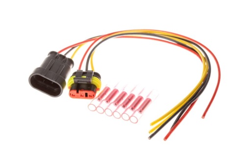 Set reparat cabluri (265mm, numar pini: 3) potrivit ABARTH 500 / 595 / 695, 500C / 595C / 695C, GRANDE PUNTO, PUNTO; AUDI 100 C1, 100 C2, 100 C3, 100 C4, 200 C2, 200 C3, 50 0.7-Electric 11.68-