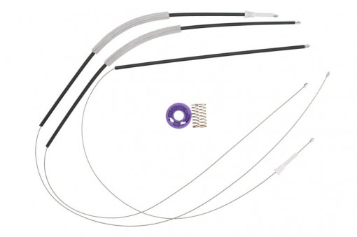 Set reparatie macara geam spate stanga (cabluri, electric) potrivit CITROEN C5 II, C5 III 10.04-