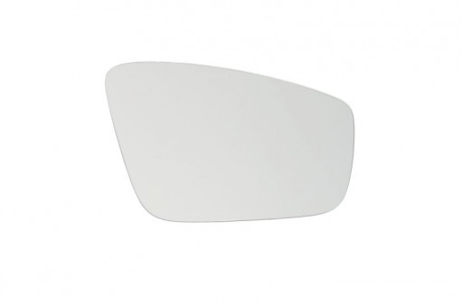 Sticla oglinda exterioara Dreapta (convexa, incalzita, crom) potrivit SEAT TOLEDO IV; SKODA FABIA III, RAPID; VW JETTA IV 04.10-