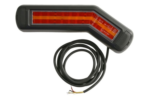 Stop spate dreapta (LED, 12/24V, cu intermitent, cu lumina stop, lumini parcare, fara reflector, indicator dinamic, lungimea cablu : 0,2m, 269x109/62x47,7mm)