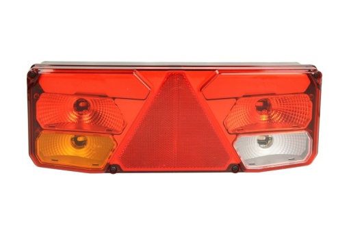 Stop spate stanga (12/24V, cu intermitent, cu lumina de ceata, lumina de marșarier, cu lumina stop, lumini parcare, reflector triunghiular)
