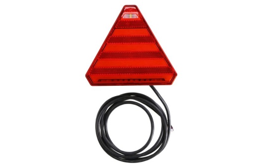 Stop spate stanga/dreapta (LED, 12/24V, cu intermitent, lumina de marșarier, cu stop, lumina de parcare, reflector triunghiular, lungime cablu: 0,2m, 163x143x40mm)