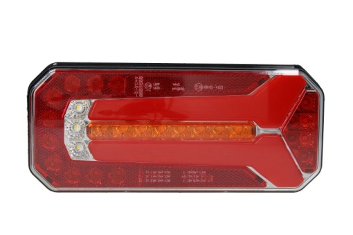 Stop spate stanga/dreapta W150DD (LED, 12/24V, cu intermitent, cu lumini ceata, lumina de marșarier, cu stop, lumina de parcare, reflector, indicator dinamic, lungime cablu: 0,2m)