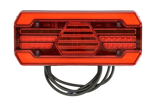Stop spate stanga (LED, 12/24V, cu intermitent, cu far ceață, lumina de marșarier, cu stop, lumină de parcare, cu iluminare placuta, reflector, lungime cablu: 2m)