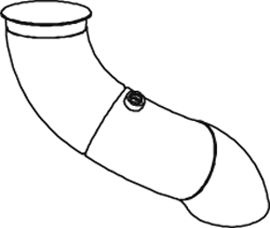 Teava esapament (lungime:348mm) EURO 4 potrivit SCANIA G I, P I, P,G,R,T, R I DC12.10-DT12.17 03.04-